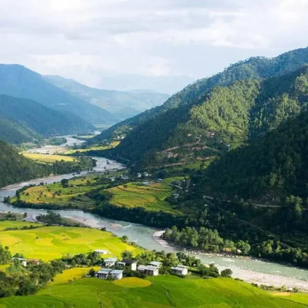 Punakha Valley in Bhutan